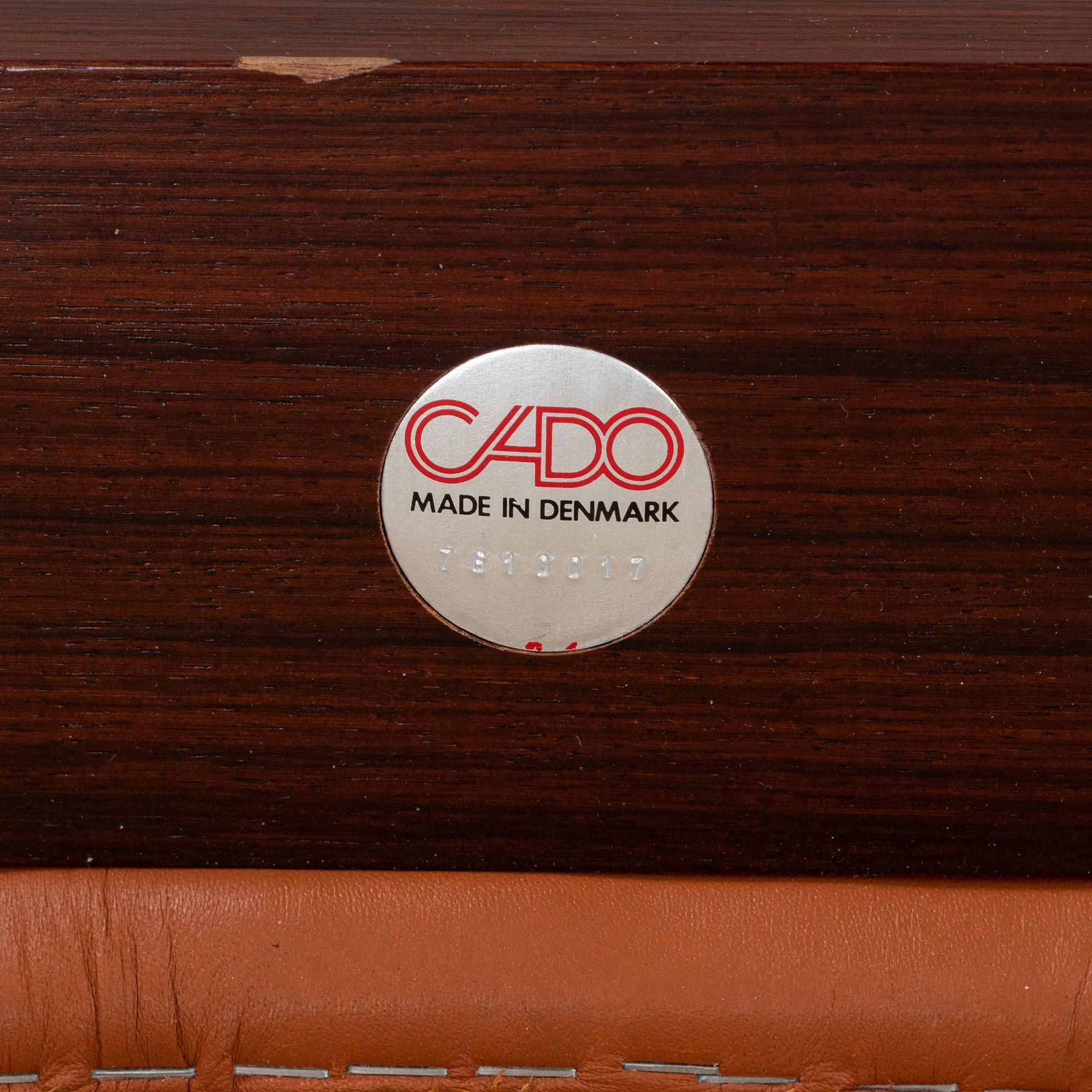 Finn Juhl, a rosewood easy chair, from Cado, Denmark, 1960's/70's.