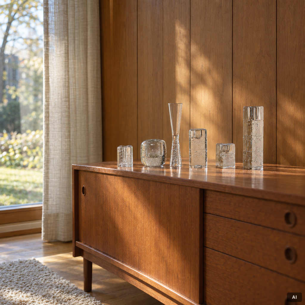 Timo Sarpaneva, A set of five candles and a champagne flute, "Arkipelago", Iittala.