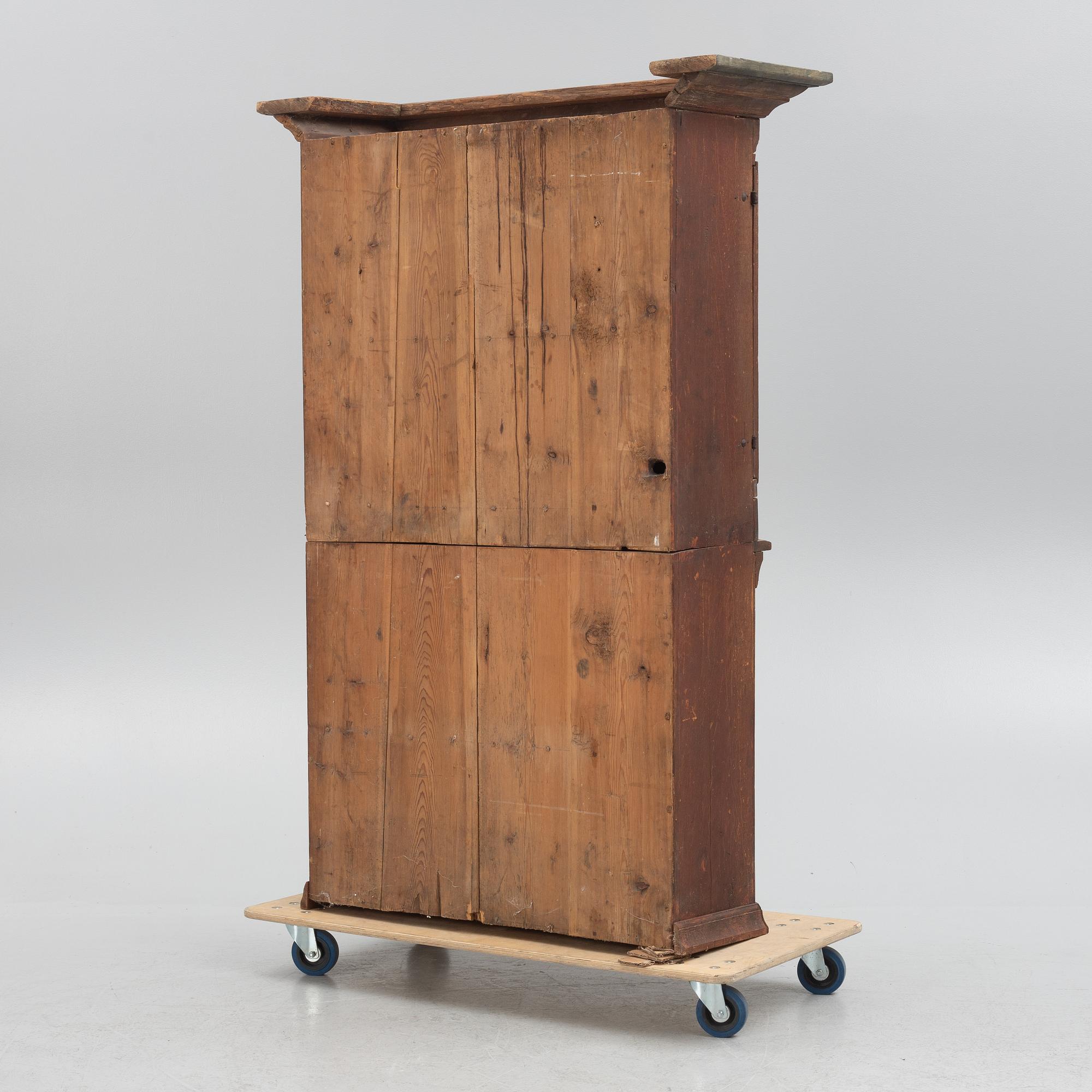 Skåp, allmoge, Dalarna, 1700/1800-tal.