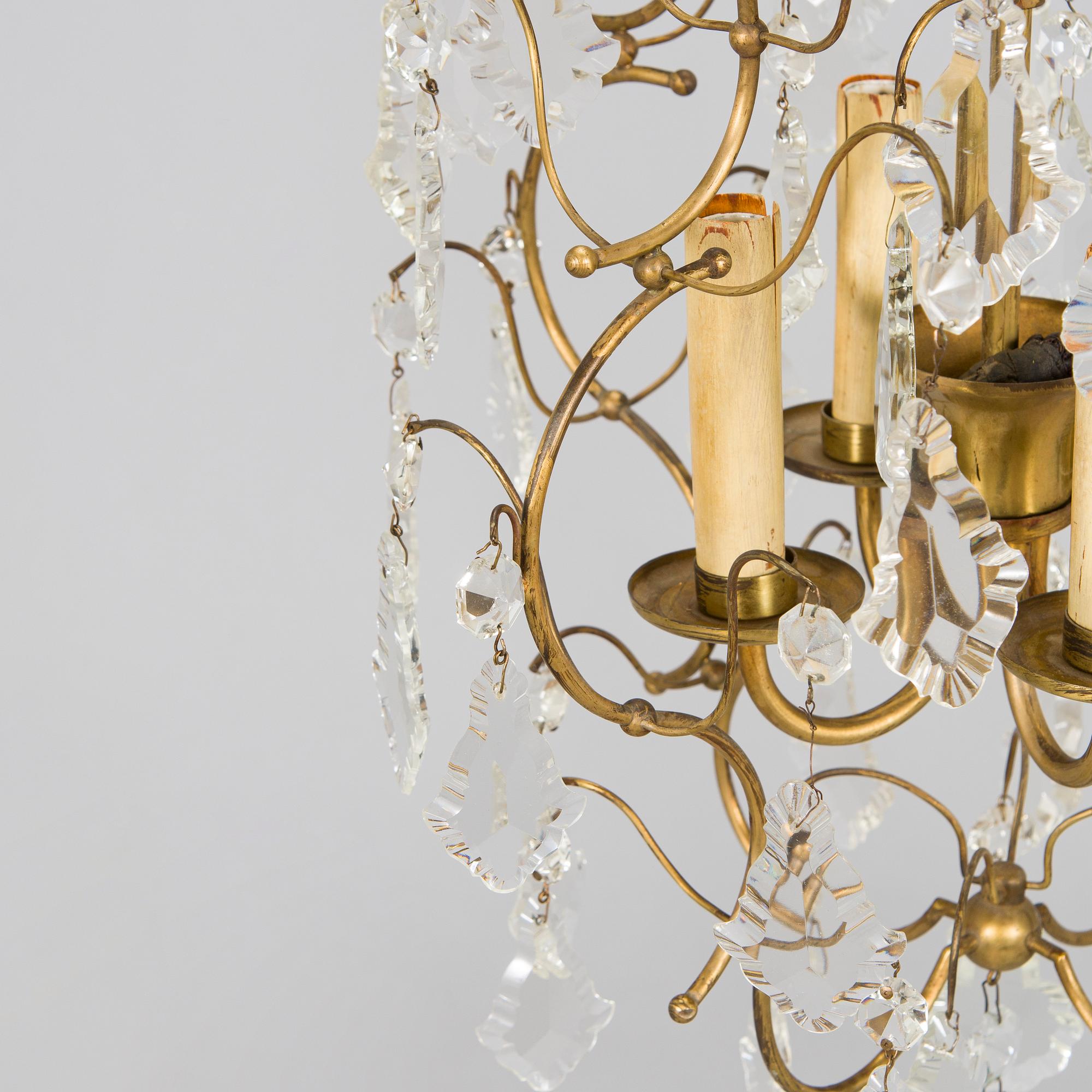 Paavo Tynell, a mid-20th century chandelier for Idman.