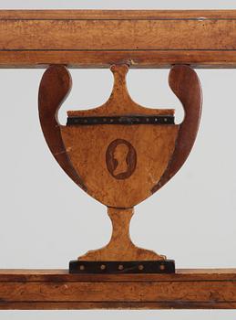 STOLAR, 7 stycken, empire, 1800-talets första hälft.