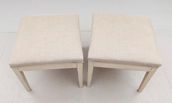 TABURETTER, 1 par, 1800-talets andra hälft.