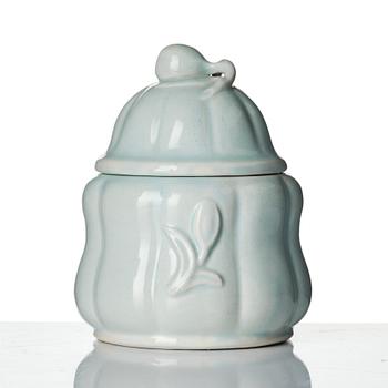 Wilhelm Kåge, a ceramic vase and a  lidded bowl, Gustavsberg 1927-28.