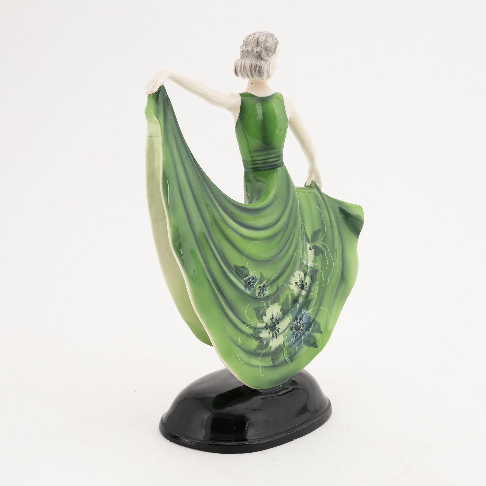 Stefan Dakon, a creamware Art Déco figurine, Goldscheider, Germany, 1930's/40's.