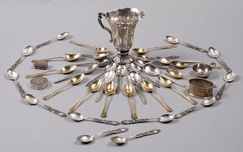 PARTI SILVER, 41 delar, bl a K Andersson, 1900-tal.