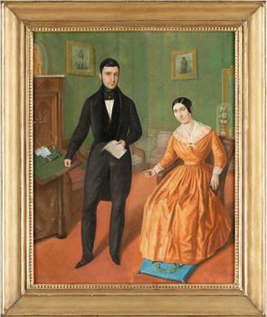 OKÄND KONSTNÄR, pastell, empire, centraleuropa, 1800-talets mitt.