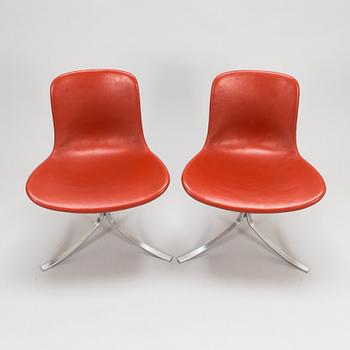 Poul Kjaerholm, a set of six late 20th century 'PK 9' chairs for Fritz Hansen.