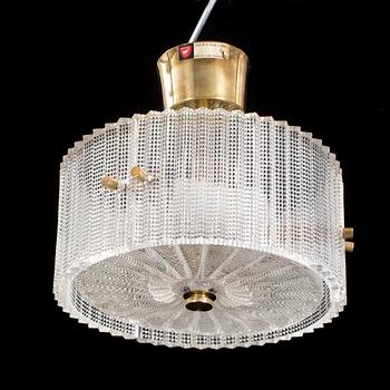 TAKLAMPA, glas. Carl Fagerlund, Orrefors. 1900-tal.