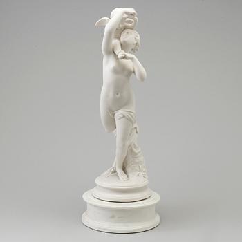 A parian sculpture with stand, Gustafsberg, 1920's.