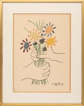 Pablo Picasso, efter, "Le Bouguet" och "Colombe".