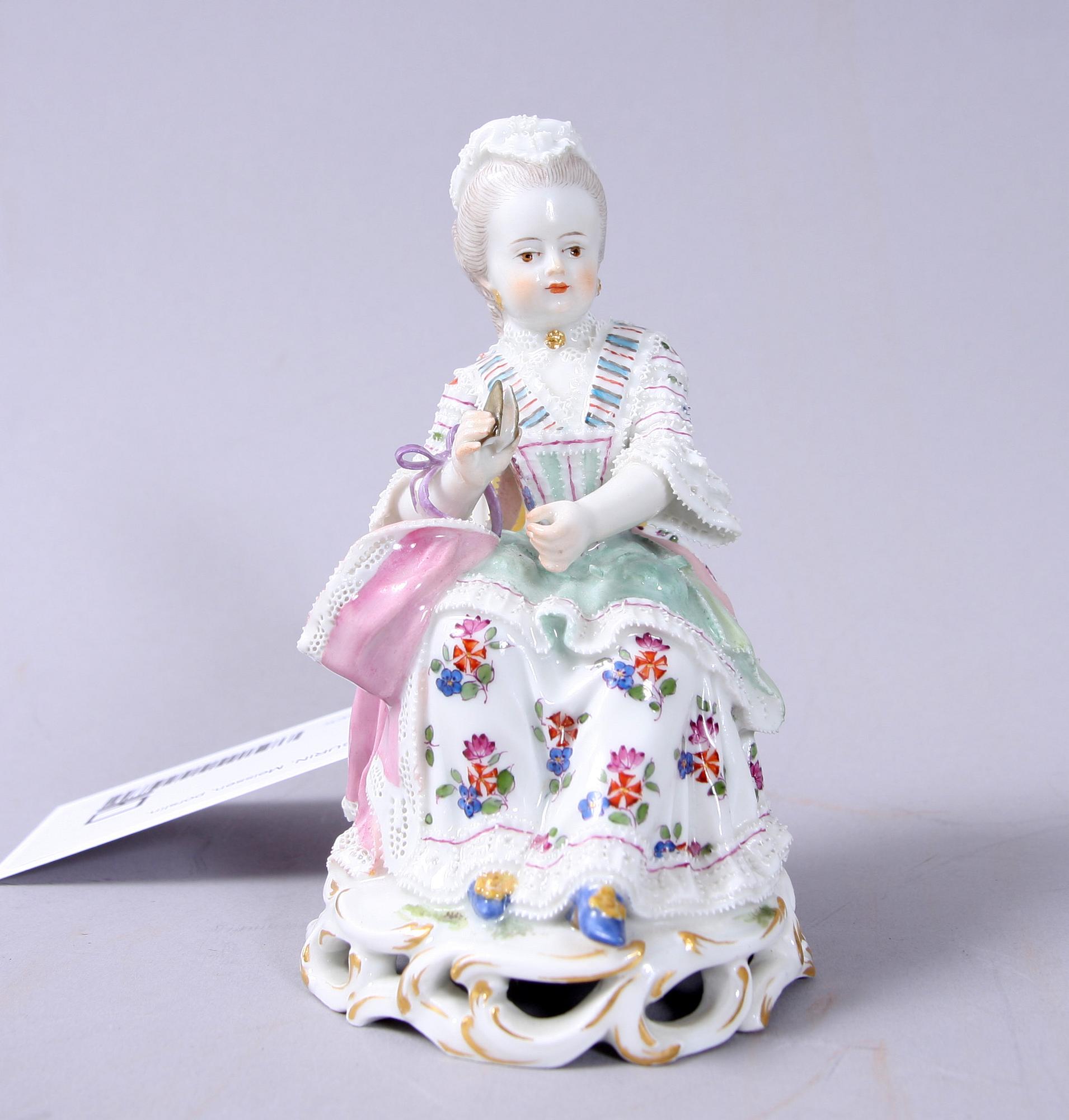 FIGURIN, porslin, Meissen.