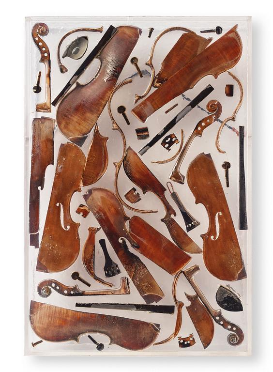 Arman (Armand Pierre Fernandez), Accumulation with violins.