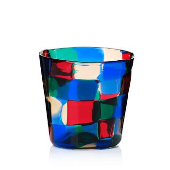 54. Fulvio Bianconi, a pezzato vase, Venini Murano Italy, 1950-1960s.