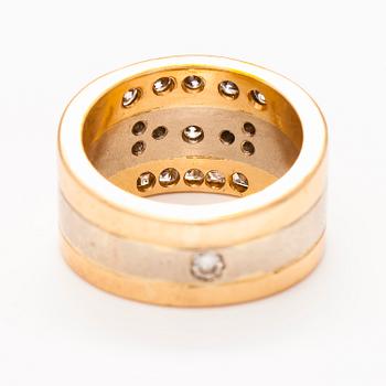 SORMUS, 18K kultaa, briljantti- ja princesshiotut timantit n. 1.67 ct yht. Tmi Kultajussi, Helsinki 2004.