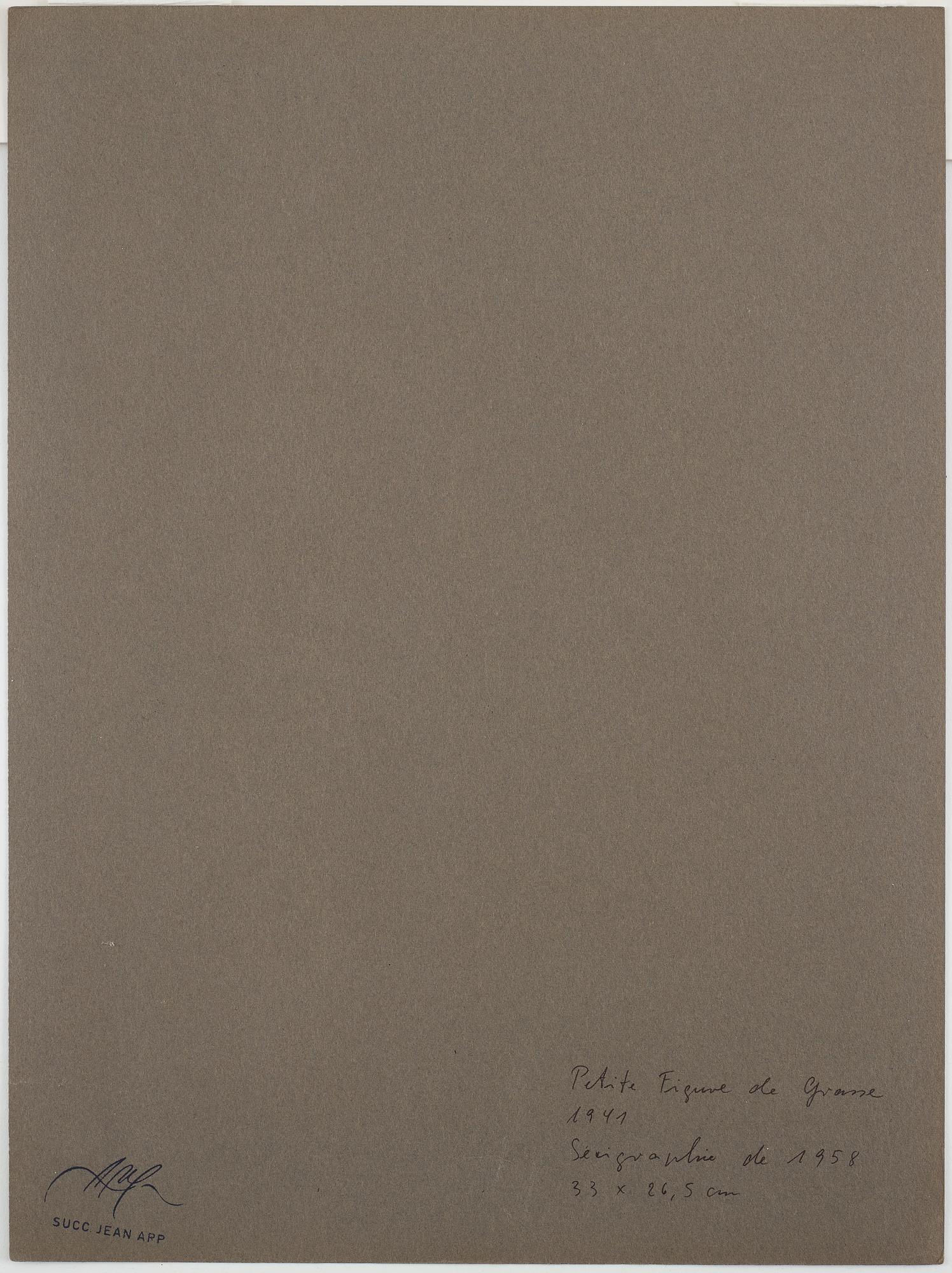 JEAN (HANS) ARP, färgserigrafi, sterbhusstämplad och numrerad 1/500.