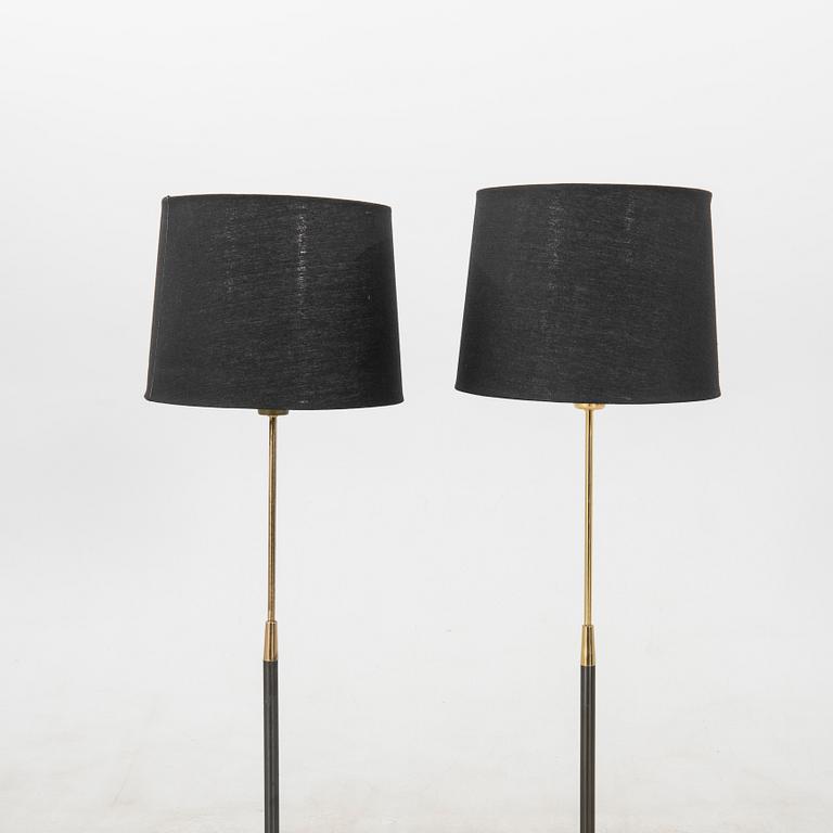 Floor lamps, a pair model 7061, Falkenbergs Belysning 1960s.