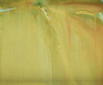Olivier Debré, "Verte jaune le chemin (Touraine)".