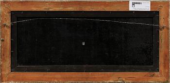 OKÄND KONSTNÄR, olja på plåt, sign a tergo Mathias Albert Margen?, 1800-tal.