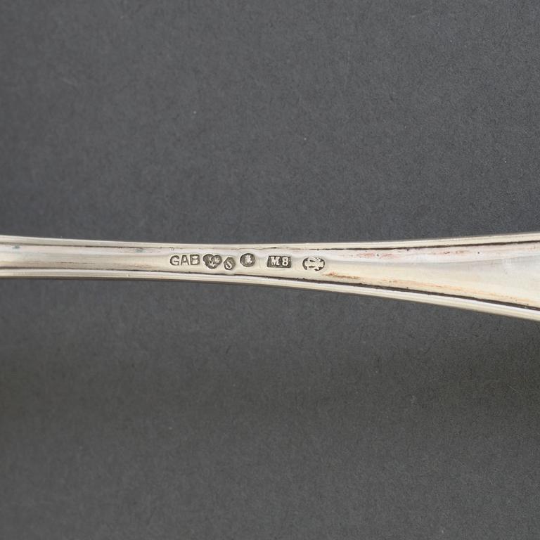A 188 piece set of silver cutlery,'Vasa', GAB, Stockholm, mid 20th century.