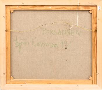 Björn Wessman, olja på duk signerad och daterad 1991.