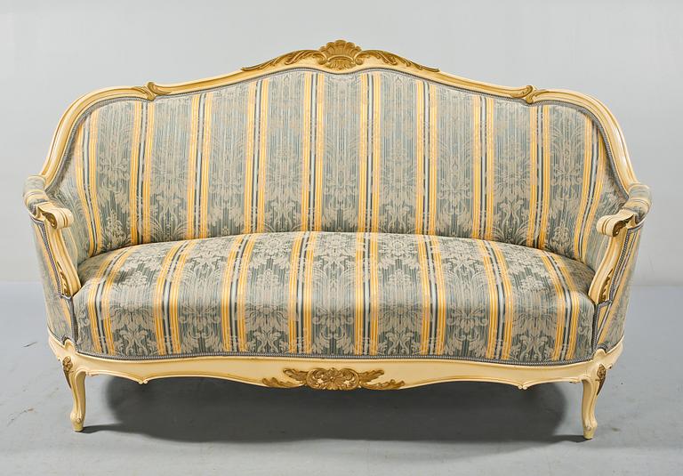 SOFFA, rokokostil, omkring 1900-talets mitt.