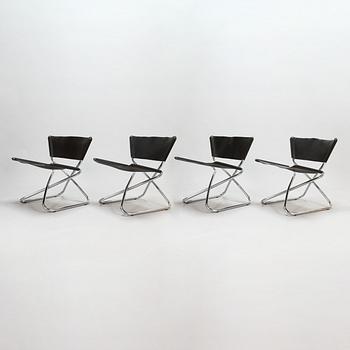 Erik Magnussen, Four 'Z-Down' Chairs for Engelbrechts, Denmark.