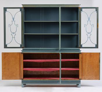 Carl Malmsten, a Swedish Grace showcase cabinet, cabinetmaker Albin Johansson, Stockholm, for Villa Kvikkjokk, 1927.