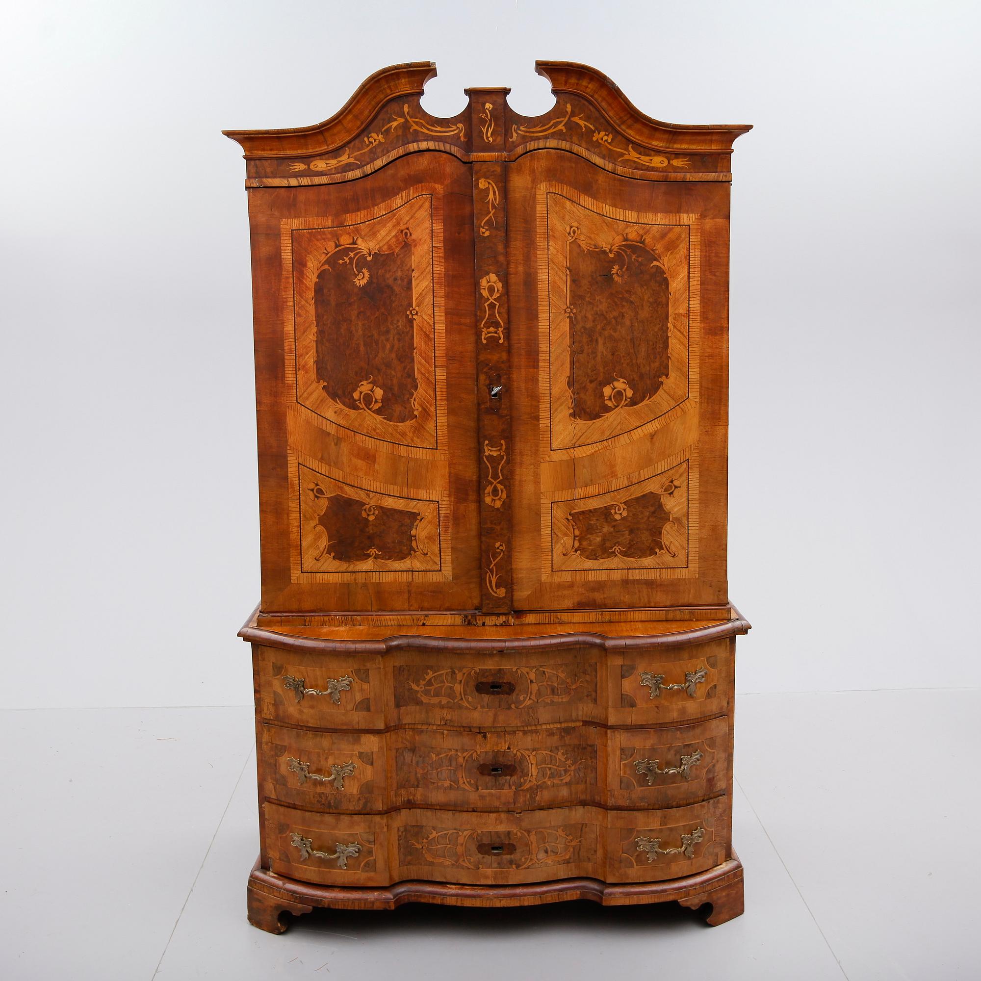 SKÅP, Tyskland, barock, 1700-tal.