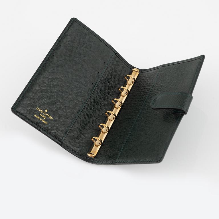 Louis Vuitton, 'Taiga Ring Agenda Holder'.