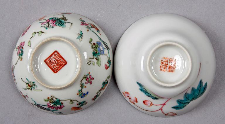 PARTI PORSLIN, 10 delar, Kina, 1900-tal.