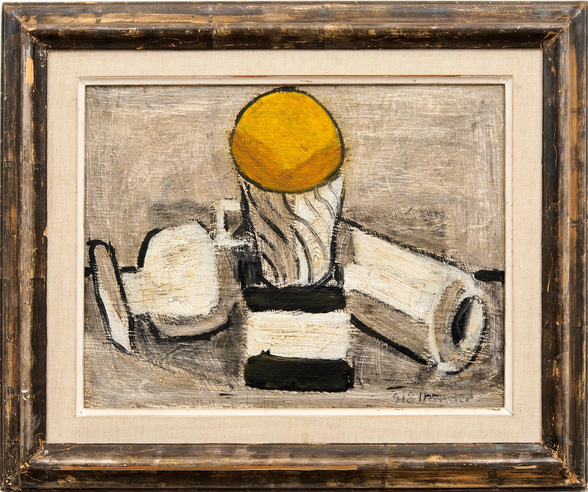 Gunnar Hållander, oil on canvas, signed and dated 1964.