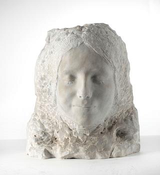 OKÄND KONSTNÄR, skulptur, marmor. Tidigt 1900-tal.