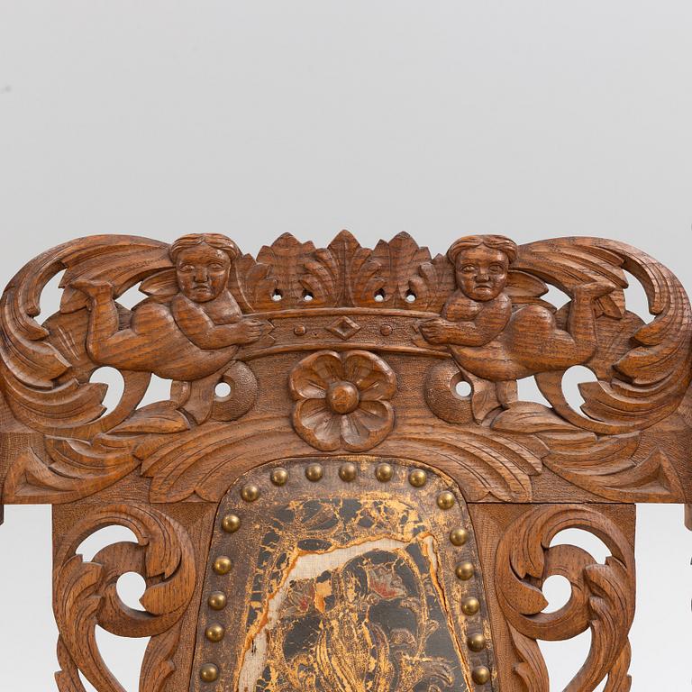 A Baroque-style sofa, late 19th century.