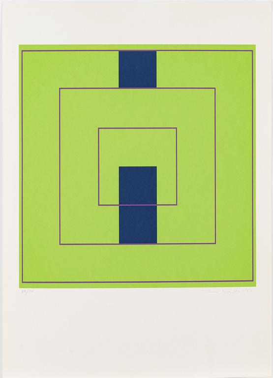 Portfolio with eleven serigraphs, signed and numbered 67/110, 1977.
