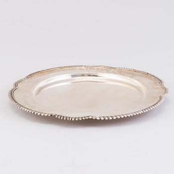 PLATE, silver 925, South America.