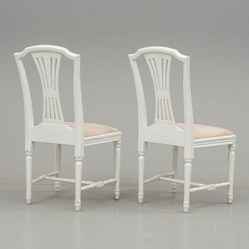 STOLAR, 8 st, gustaviansk stil, 1900-talets andra hälft.