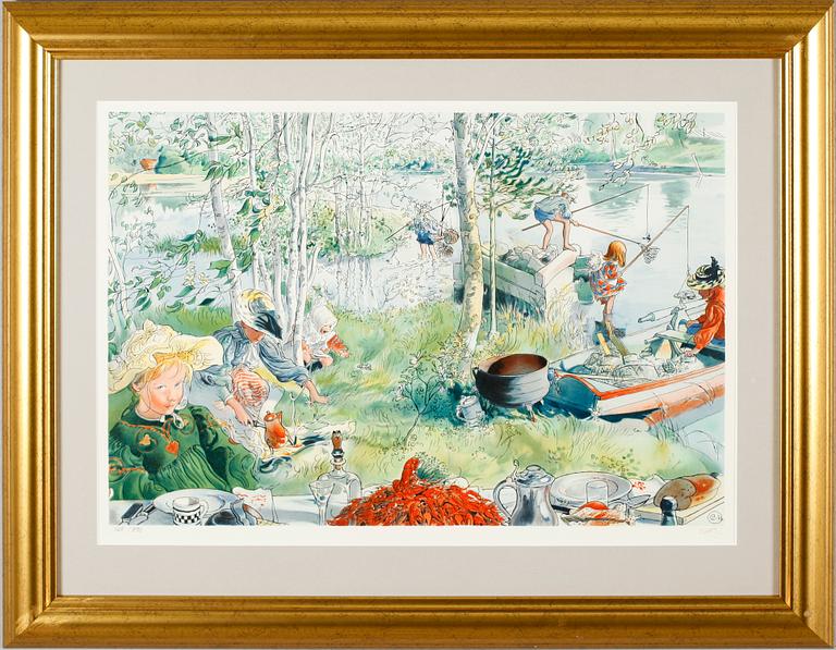 CARL LARSSON, efter, färglitografi, utgivare SWEB ART, signerad editoren och numrerad 565/790.