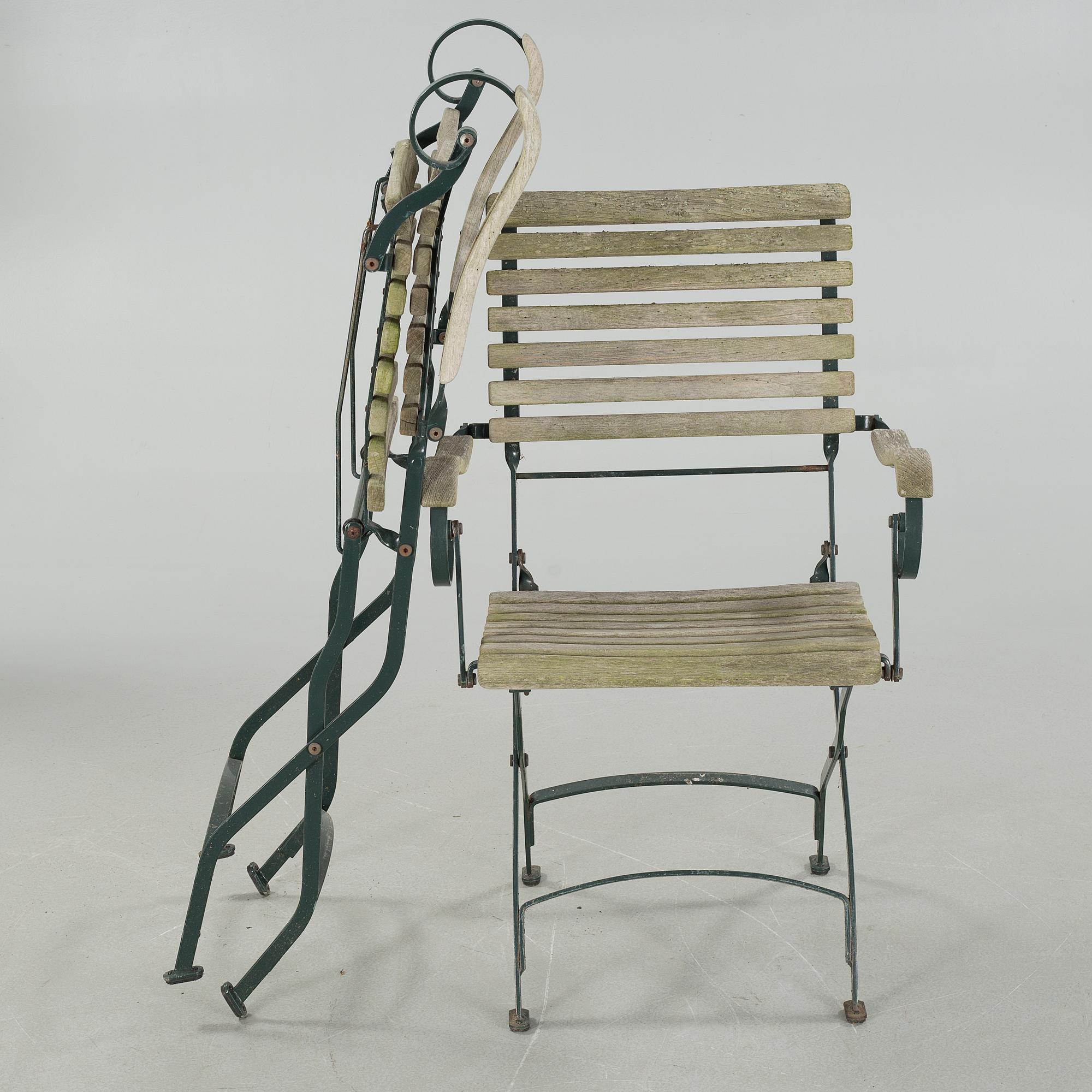 A garden group of five pieces, second half of the 20th century.