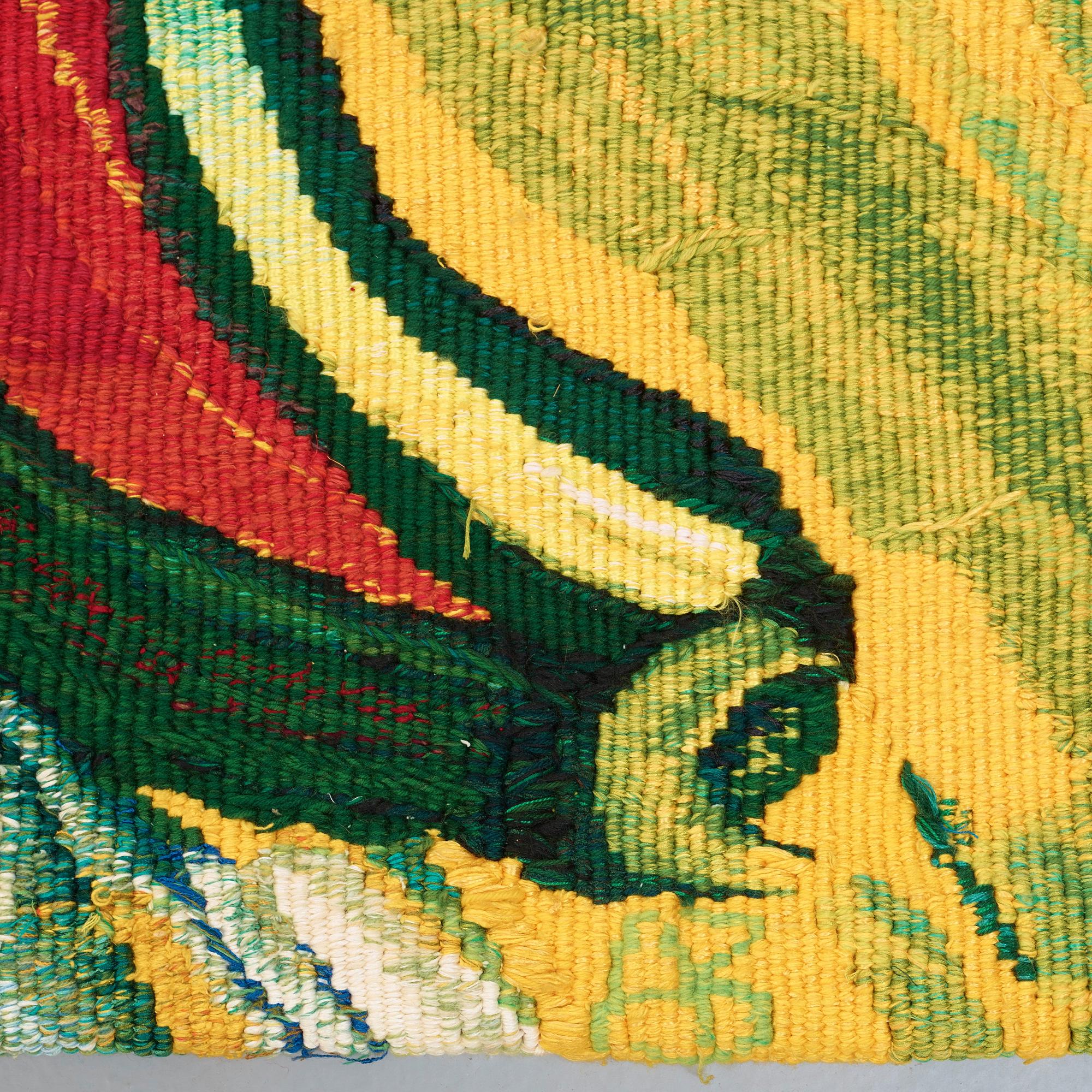 TAPESTRY. "Lejonöverfallet". Tapestry weave. 294 x 318,5 cm. Signed Lindstrom A3.