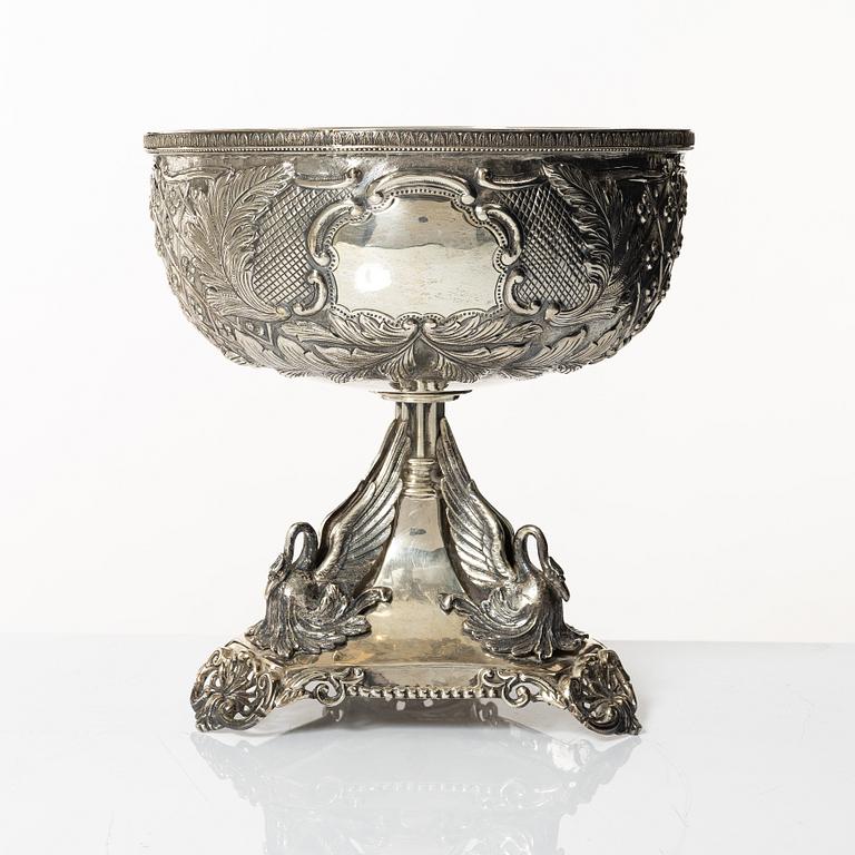Praktskål, sterlingsilver, 1900-tal.
