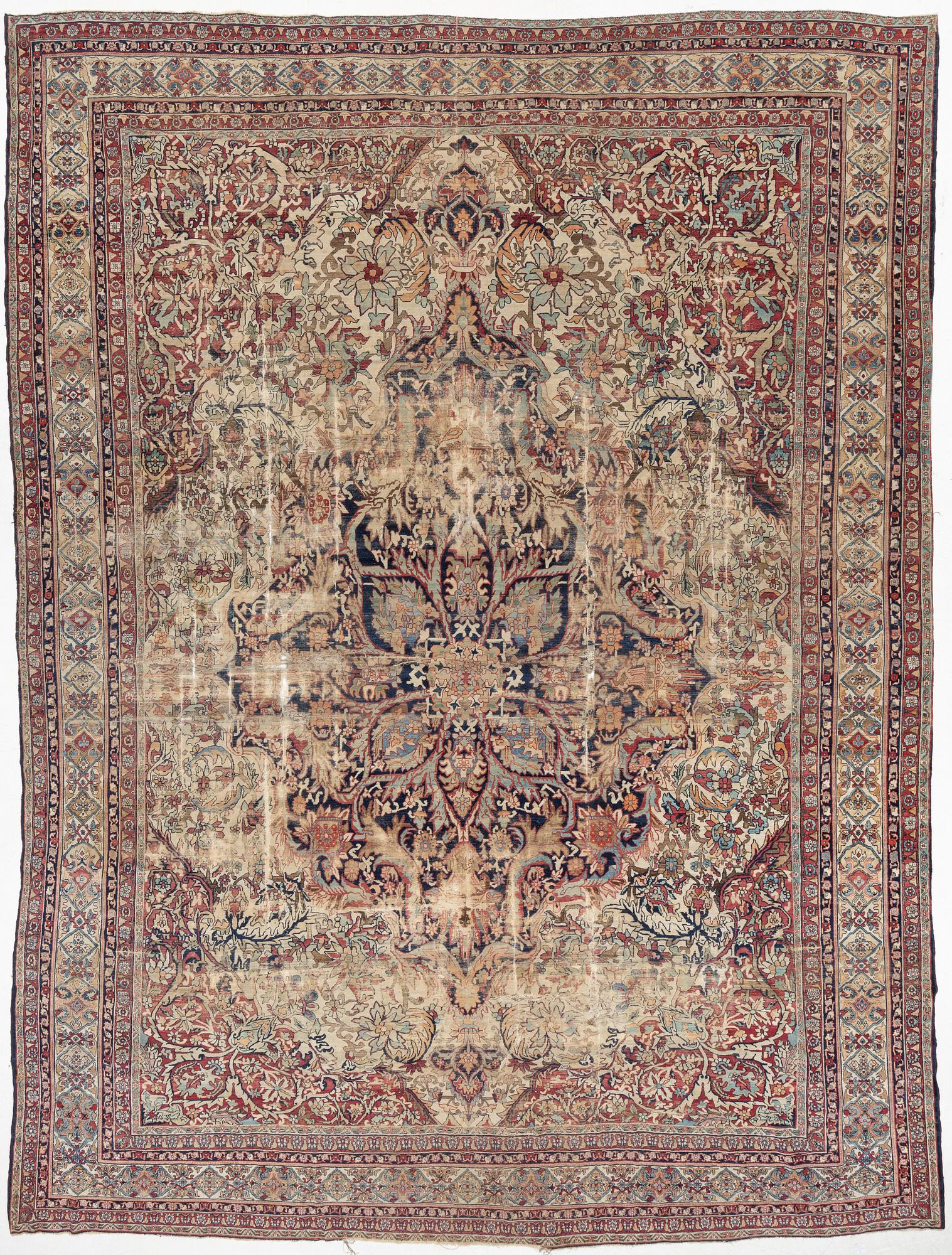 Matta, antik Kirman Laver, ca. 524 x 392 cm.