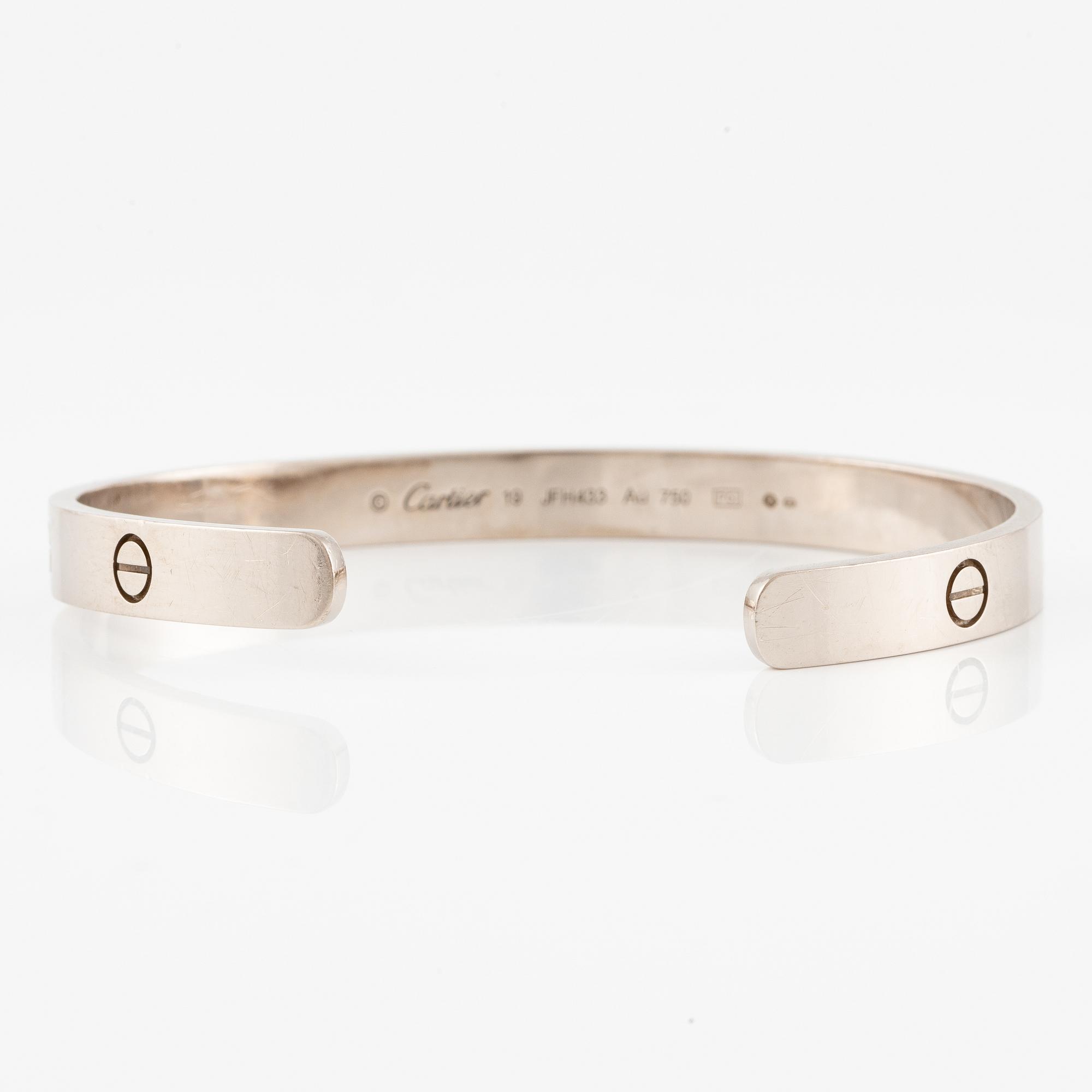 Cartier bracelet 18K white gold "Love".