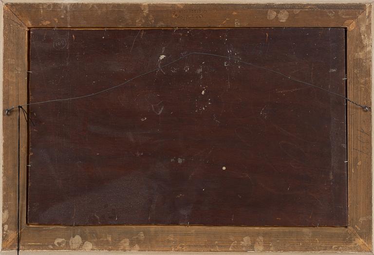 Wilhelm von Gegerfelt, oil on panel, signed.