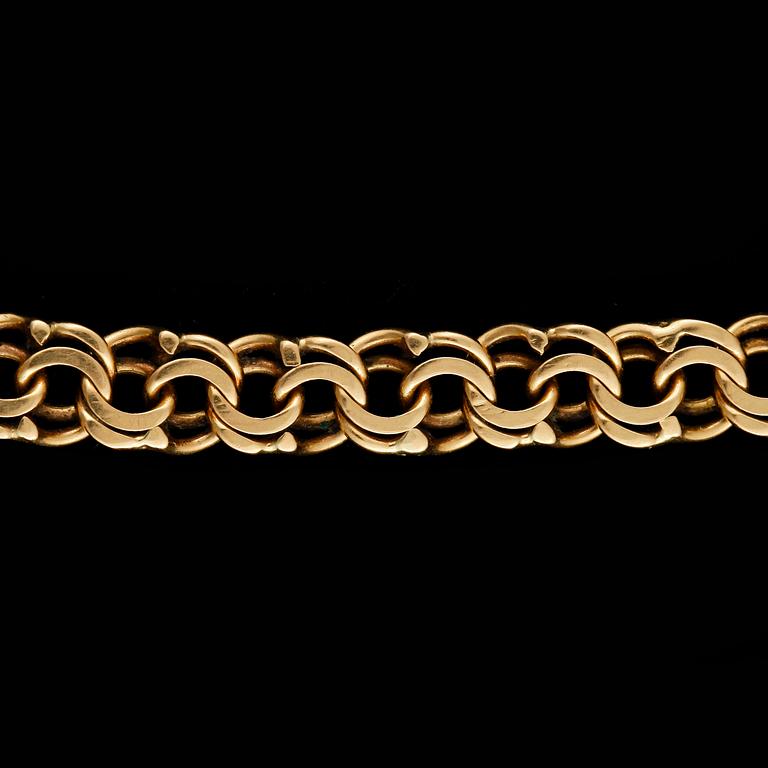 HALSKEDJA, 18k guld. Vikt ca22g.