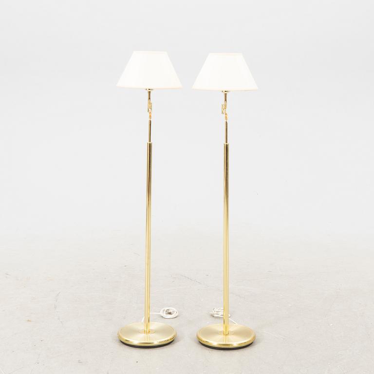 Golvlampor 1 par, Belysia AB Sweden, 1900-talets senare hälft.