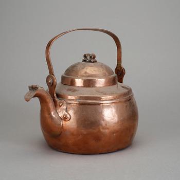 KAFFEPANNA, koppar. 1800-talets första hälft.