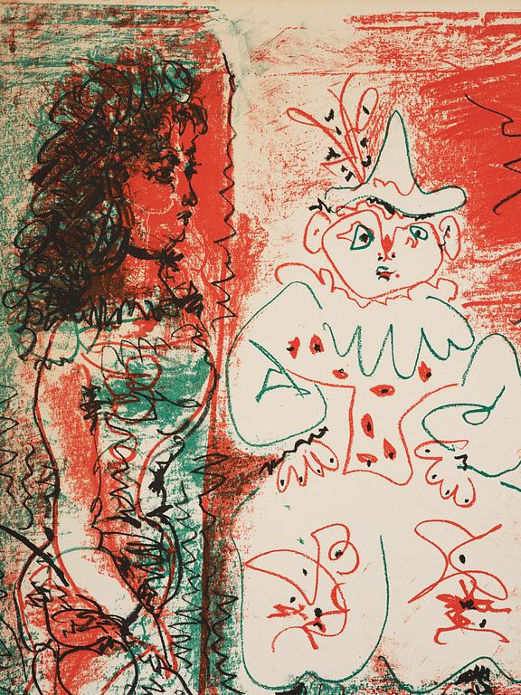 Pablo Picasso, "L'Ecuyère et les clowns".