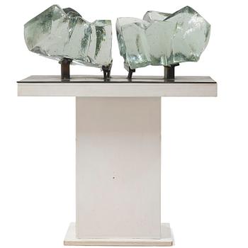 20. Edvin Öhrström, a cast glass sculpture, Lindshammar Glassworks, 1976, ed. 1/9.