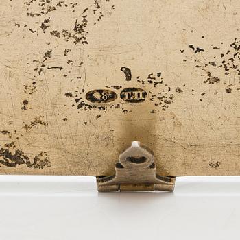 Ikoni, hopeaa ja emalia, päivätty 6 helmikuuta 1911 Pietari.