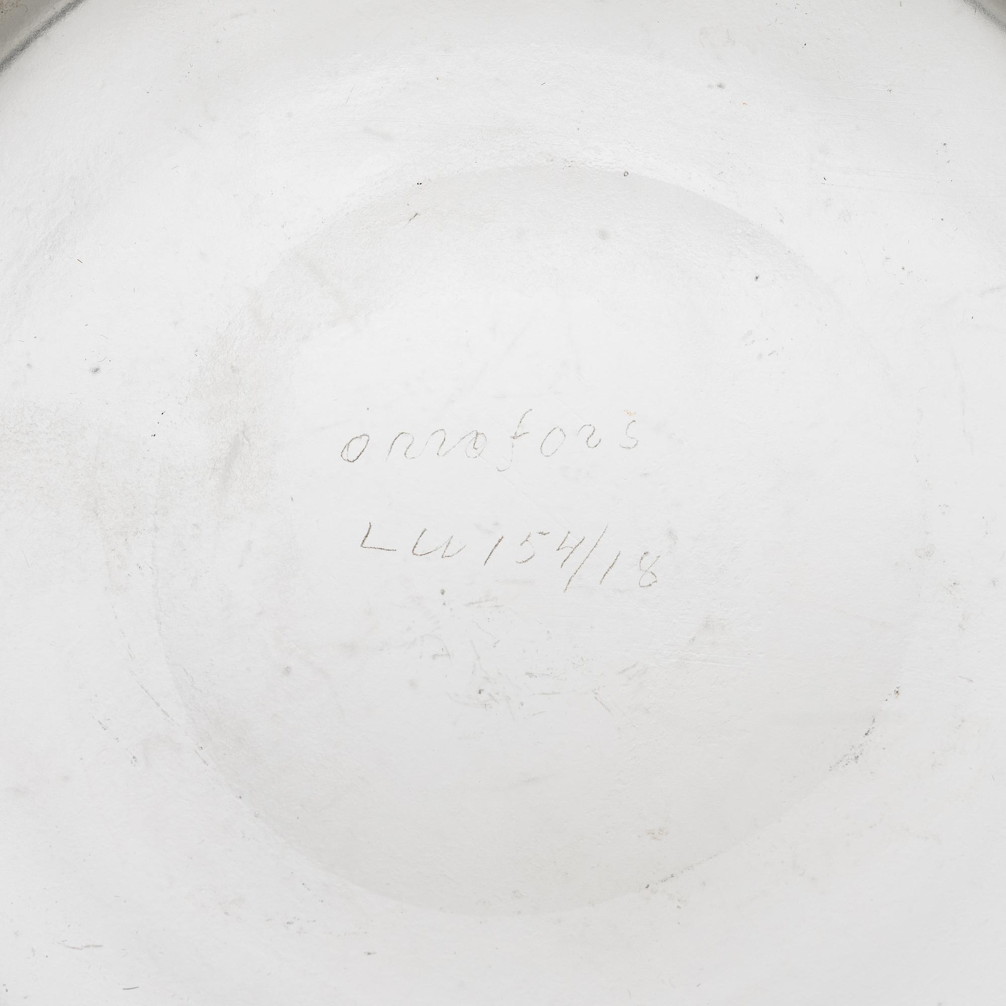 Vicke Lindstrand, champagnekylare, glas, "Iced", Orrefors, 1930-tal.